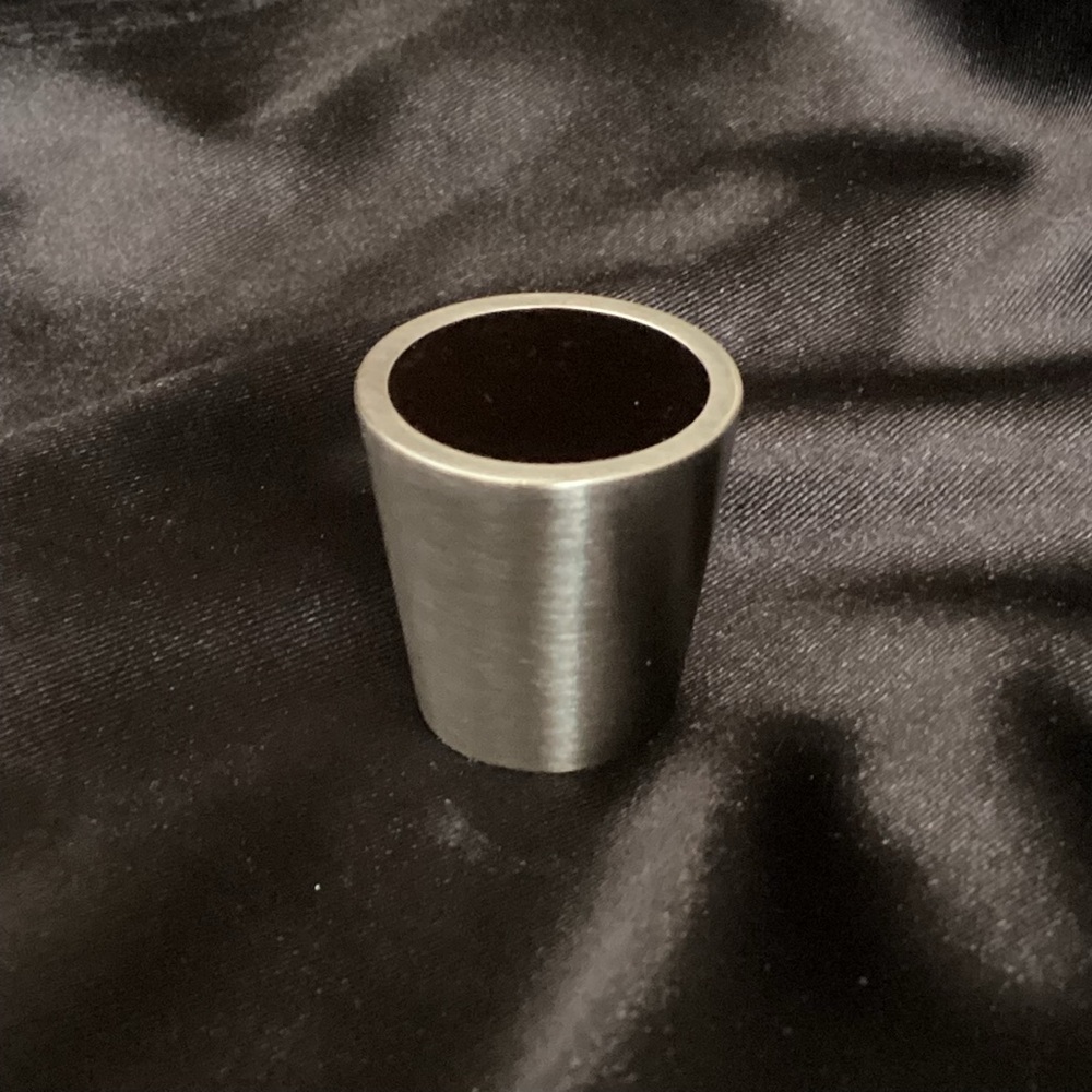 TOP KNOBS 1 1/16” TK129BSN BLACK CRYSTAL CENTER KNOB BRUSHED SATIN NICKEL